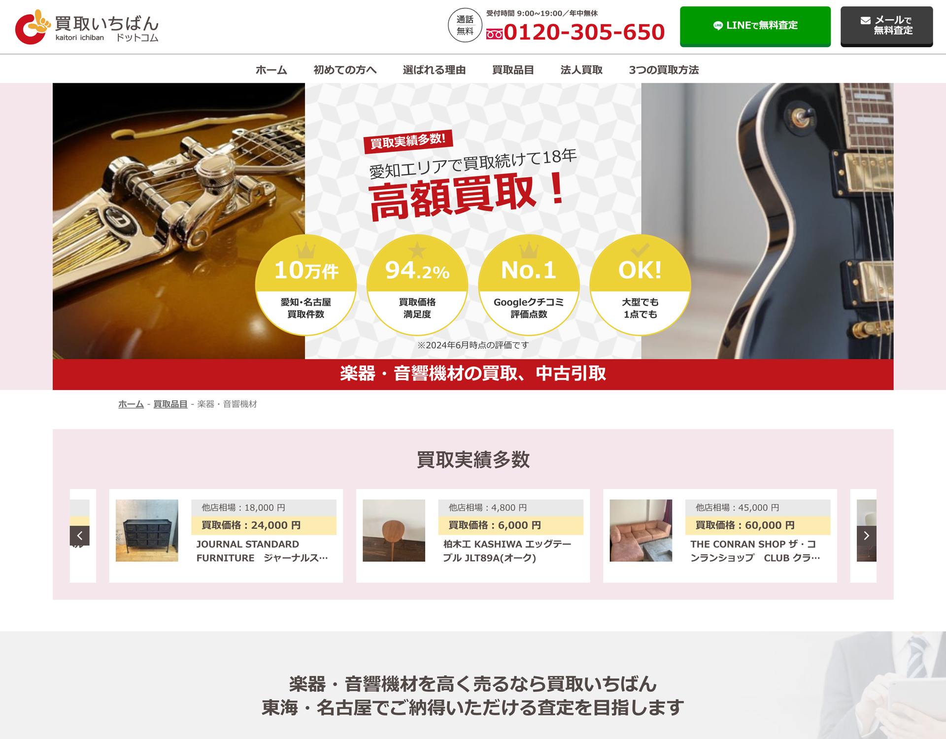 出張買取の買取いちばん