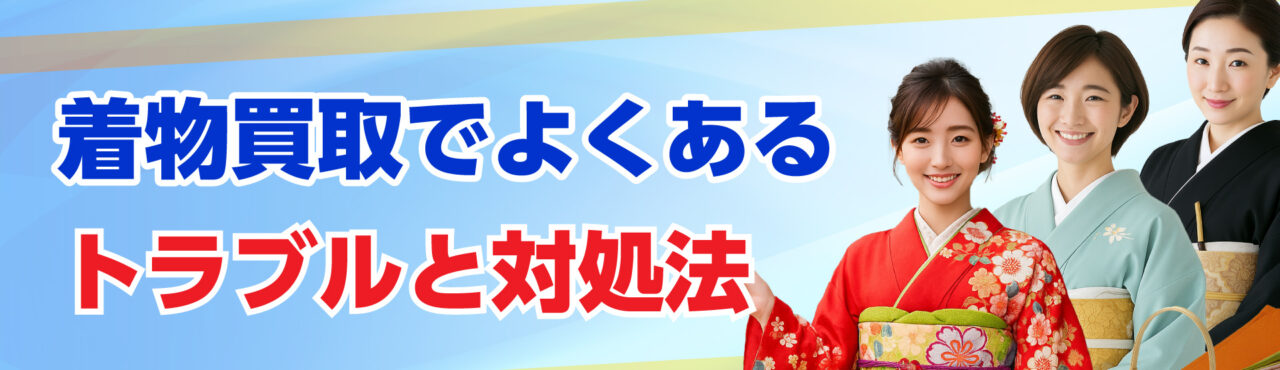 着物買取でよくあるトラブルと対処法