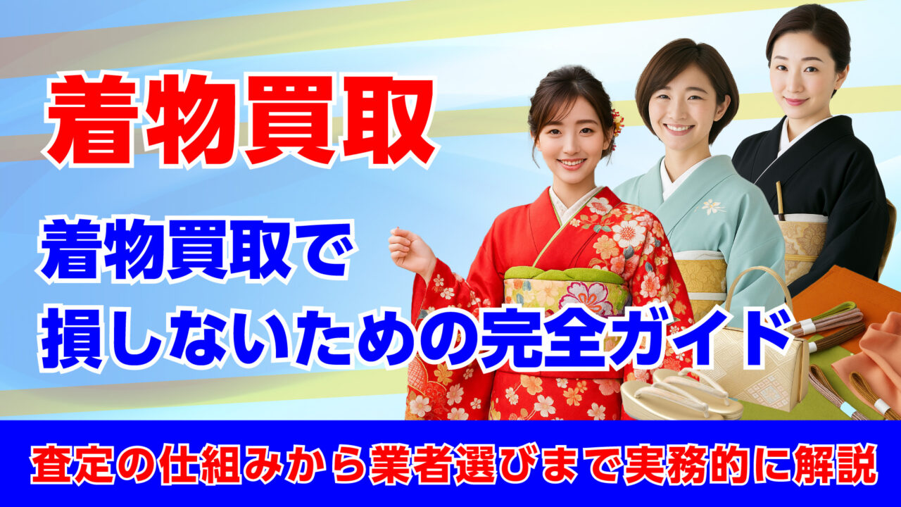 着物買取で損しないための完全ガイド|査定の仕組みから業者選びまで実務的に解説