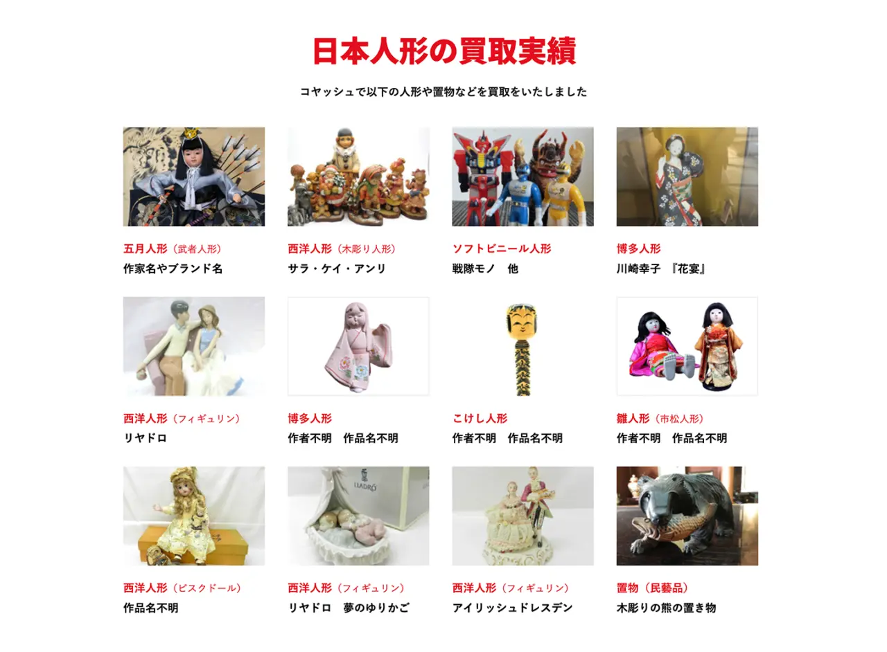 コヤッシュ買取実績